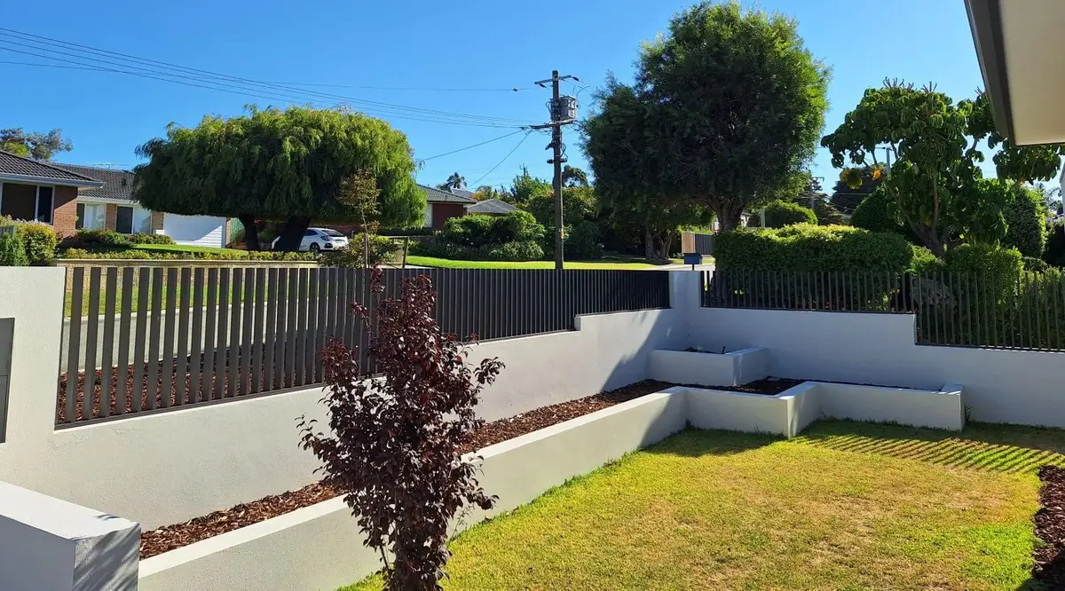 Front fence install 1